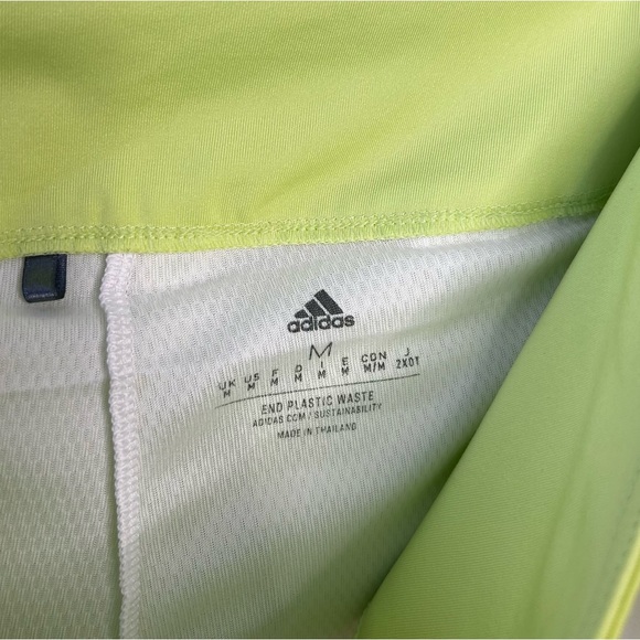 Adidas Athletic‎ Tennis Skort Women's Size Medium Green White Golf Stretch - Picture 5 of 6